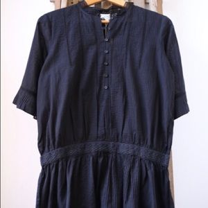 Vanessa Bruno Athe Geneve Navy Drop Waist Dress